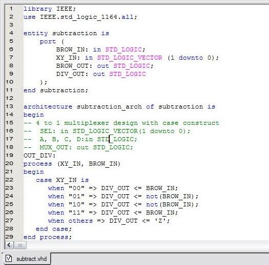 VHDL text